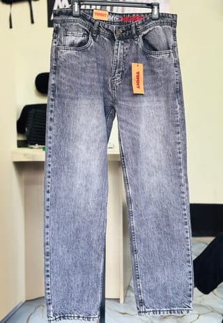 Amdoora Grey Washed Semi Baggy Jeans 3