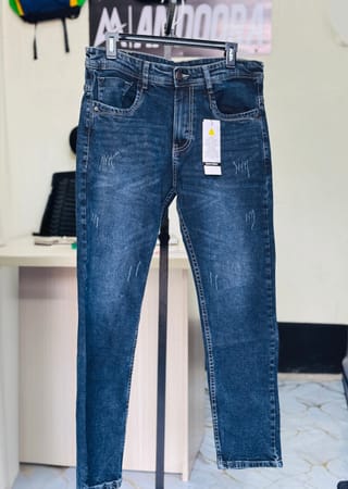 Amdoora Dark Blue Washed Roockies Slim Fit Jeans 3