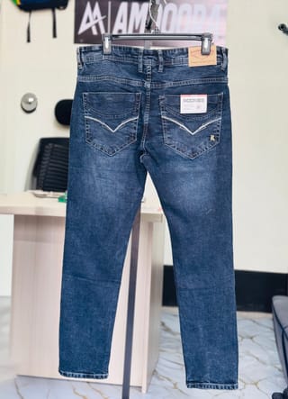 Amdoora Dark Blue Washed Roockies Slim Fit Jeans 4