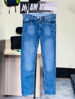 Amdoora Light Blue Classic Washed Slim Fit Jeans 3