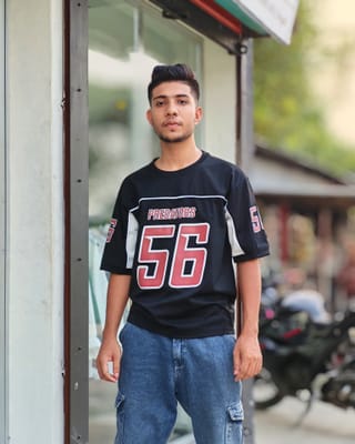 Amdoora Predators 56 Black Sports Jersey T-Shirt 3