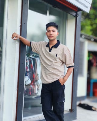 Amdoora Casual Striped Polo - Beige 3