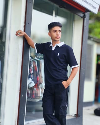 Amdoora Black Modern Fit Polo Shirt 2