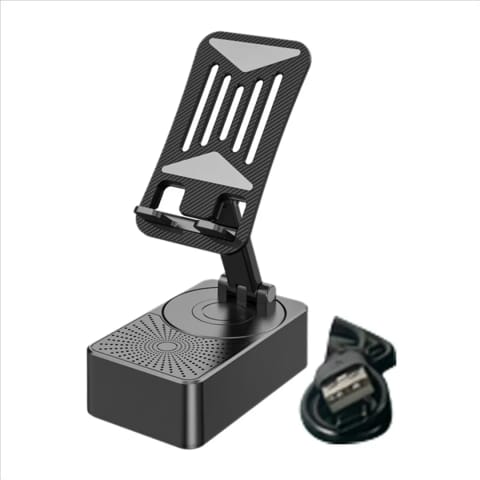 3 in1 Portable Foldable Mobile Phone Holder with Bluetooth Speaker