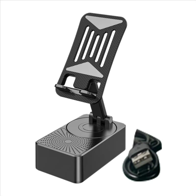 3 in1 Portable Foldable Mobile Phone Holder with Bluetooth Speaker