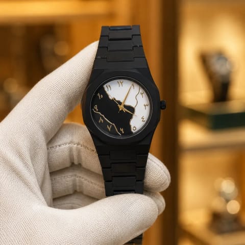 New Aura Arabic Watch Men's Quartz Watch