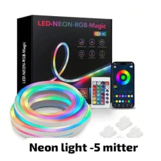 5M Waterproof Outdoor USB 5V RGB Neon Rope Light 1