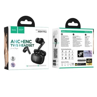 Hoco EQ34 Plus Rima ANC+ENC TWS Earbud (App Supported) | Long 7-Hour Playtime & Bluetooth 5.4 2