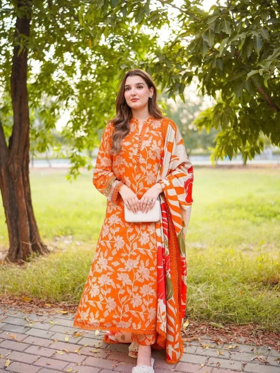 জর্জেট থ্রি পিস
