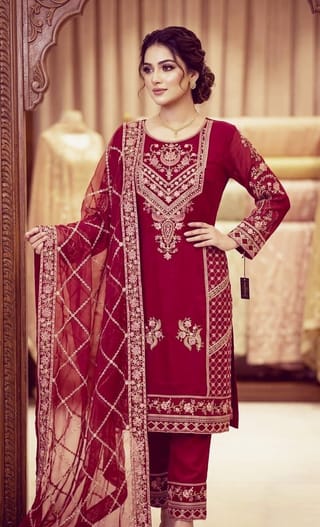 Sada Bahar Tissue Embroidery Collection - Elegant Pakistani Design 1