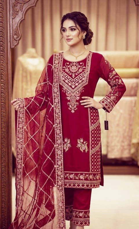Sada Bahar Tissue Embroidery Collection - Elegant Pakistani Design