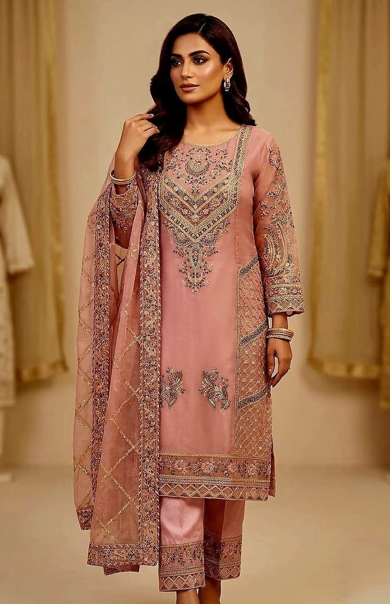 Sada Bahar Tissue Embroidery Collection - Elegant Pakistani Design