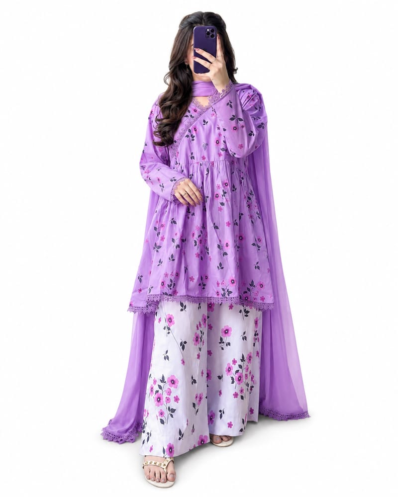 Premium Cotton Printed Three Piece | Free Home Delivery Bangladesh