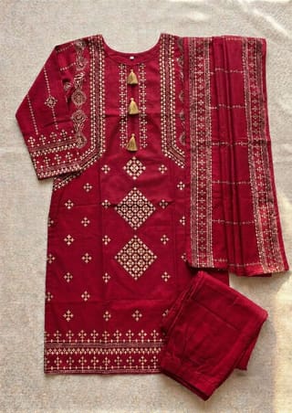 Arong Cotton Ready-Made Three Piece | Premium Cotton Salwar Kameez for Women 5