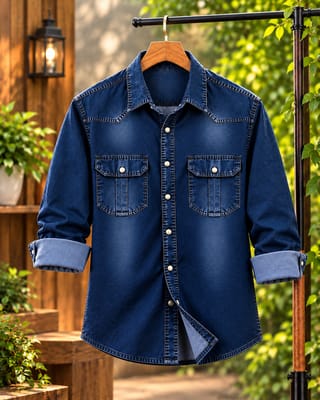 Premium Trendy Denim Shirt for Men – GSM 220+ 3