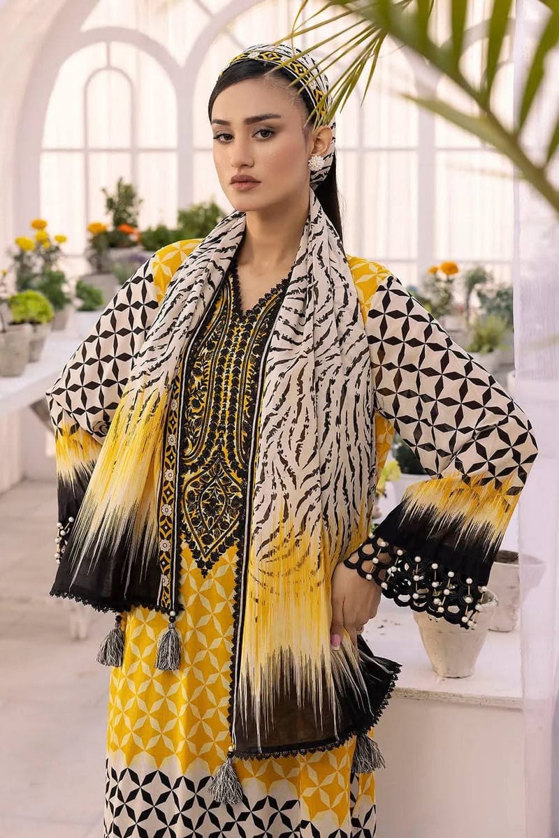 👗𝐃𝐢𝐠𝐢𝐭𝐚𝐥 𝐏𝐫𝐢𝐧𝐭𝐞𝐝 3 𝐏𝐢𝐞𝐜𝐞𝐬👗​𝐅𝐚𝐛𝐫𝐢𝐜 :  China Microstich *With Lase Work* Smooth (𝐊𝐚𝐦𝐢𝐣 + 𝐏𝐚𝐧𝐭 )