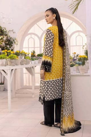 👗𝐃𝐢𝐠𝐢𝐭𝐚𝐥 𝐏𝐫𝐢𝐧𝐭𝐞𝐝 3 𝐏𝐢𝐞𝐜𝐞𝐬👗​𝐅𝐚𝐛𝐫𝐢𝐜 :  China Microstich *With Lase Work* Smooth (𝐊𝐚𝐦𝐢𝐣 + 𝐏𝐚𝐧𝐭 ) 4