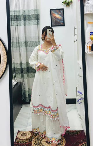 ✨ সাদাবাহার গারারা কালেকশন ✨🌿 কটন ফেব্রিক 2