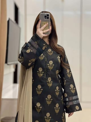 👗ডিজিটাল প্রিন্টেড ৩ পিস👗 1