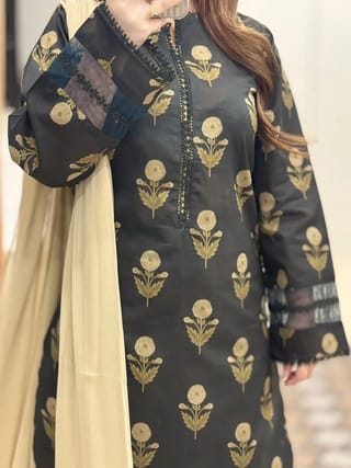 👗ডিজিটাল প্রিন্টেড ৩ পিস👗 2