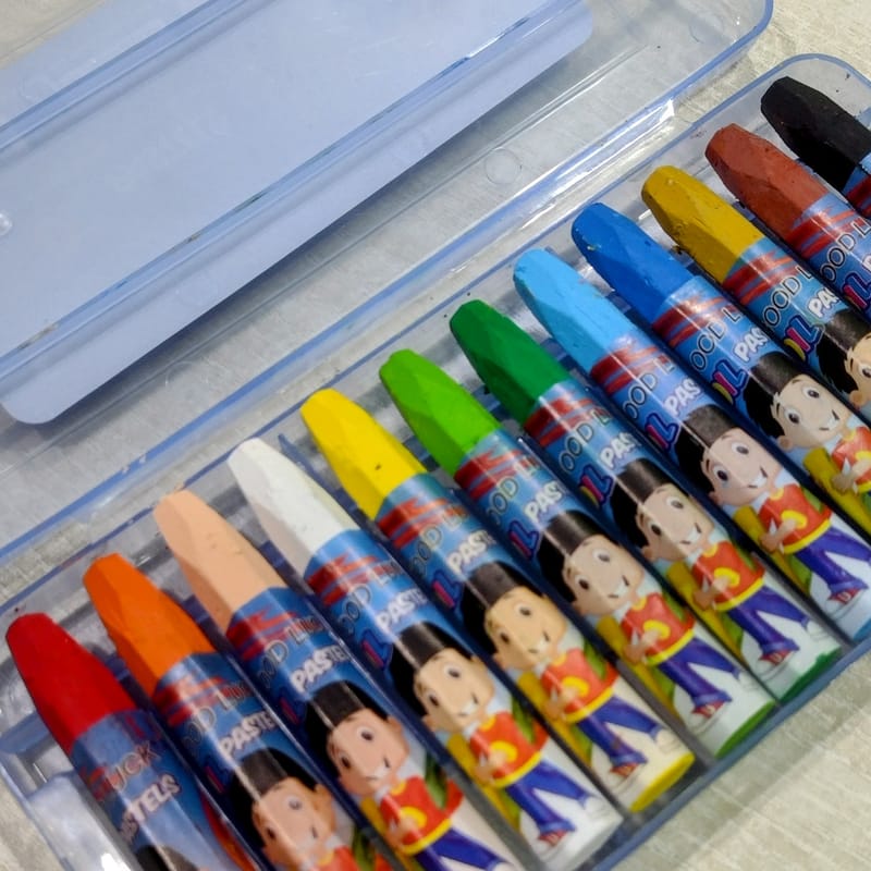 Good Luck Oil Pastels Color for Drawing-12Pcs Color Pencils