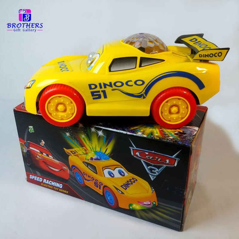 Speed Racing Style Toy Car for Kids with Flashing 3D Lights & Melodious Music