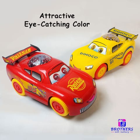 Speed Racing Style Toy Car for Kids with Flashing 3D Lights & Melodious Music