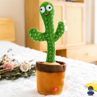Dancing Talking Cactus Toy- Wriggle Singing Mimicking Toy- Repeat What You Say,Sing,Dance,Recording with LED Light 3