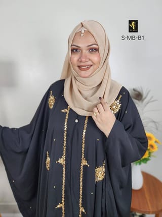 Malabis Short Cape Abaya (Black) 3