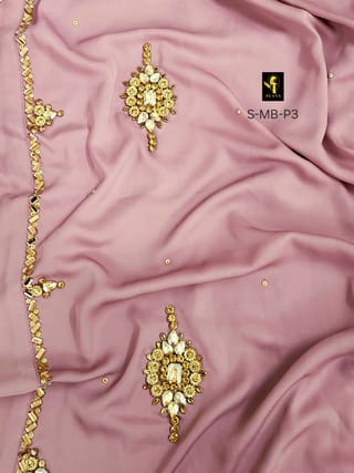 Malabis Short Cape Abaya (Light Mauve Pink) 5