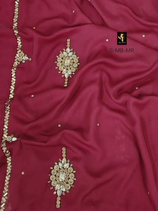 Malabis Short Cape Abaya (Merun Red) 5