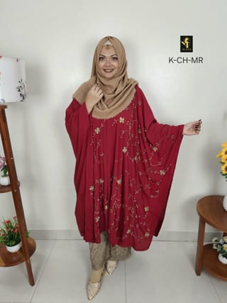 Charulota Abaya (Merun Red) 1