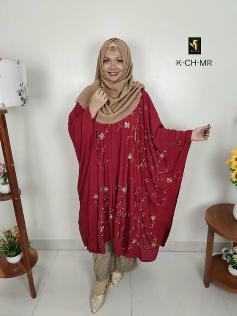 Charulota Abaya (Merun Red)