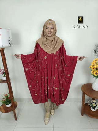 Charulota Abaya (Merun Red) 3