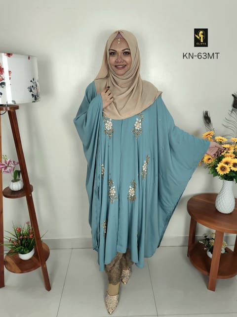 Abaya-E-Nazah (Mint Turquoise)