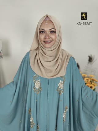 Abaya-E-Nazah (Mint Turquoise) 2