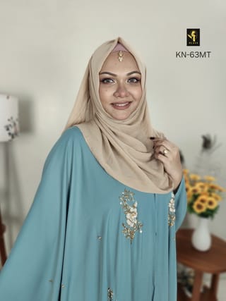 Abaya-E-Nazah (Mint Turquoise) 4