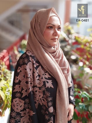 Embroidery Short Cape Abaya (Black) 2