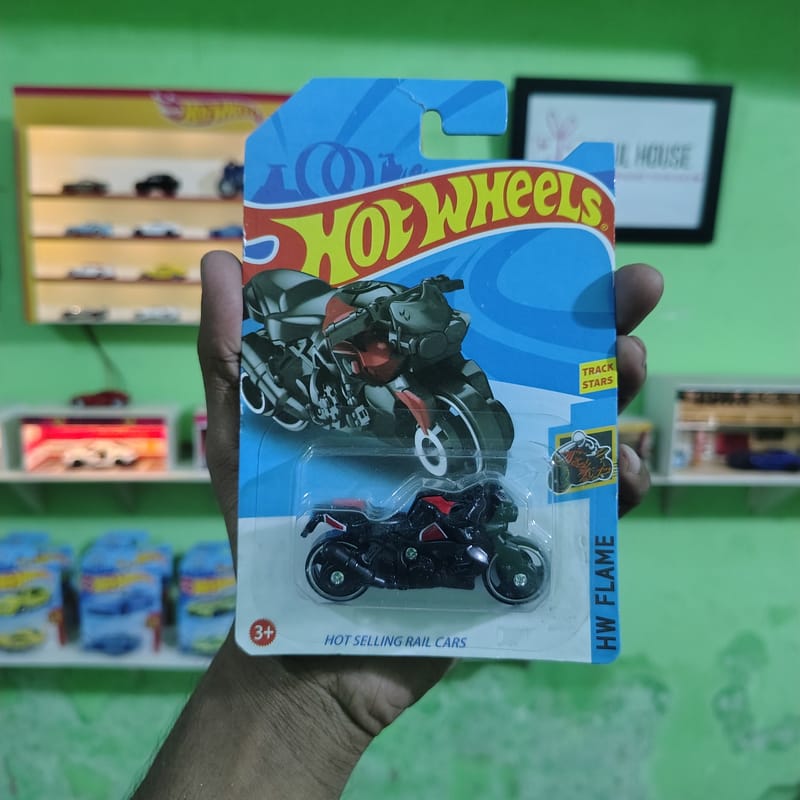 HW Flame Motorcycle | 1:64 Diecast Bike | Carded Collectible | Soul House BD