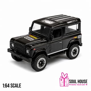 Land Rover Defender 90 Hot Wheels Chinese 1:64 Diecast Car | Black | Collectible Model 1