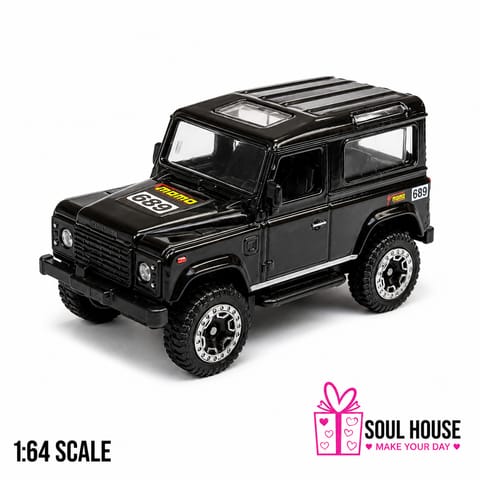 Land Rover Defender 90 Hot Wheels Chinese 1:64 Diecast Car | Black | Collectible Model