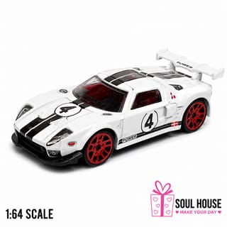 Ford GT40 Chinese 1:64 Diecast Car | White | Collectible Model 1