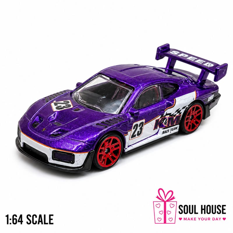 Porsche 935 Purple Chinese 1:64 Diecast Car | Collectible Model