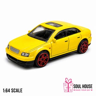 '17 Audi RS 6 Avant Chinese 1:64 Diecast Car | Yellow | Collectible Model 1