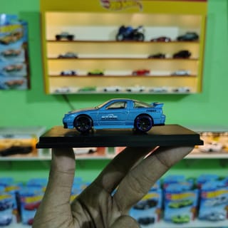 '96 Nissan 180SX Chinese 1:64 Diecast Car | Blue | Collectible Model 2