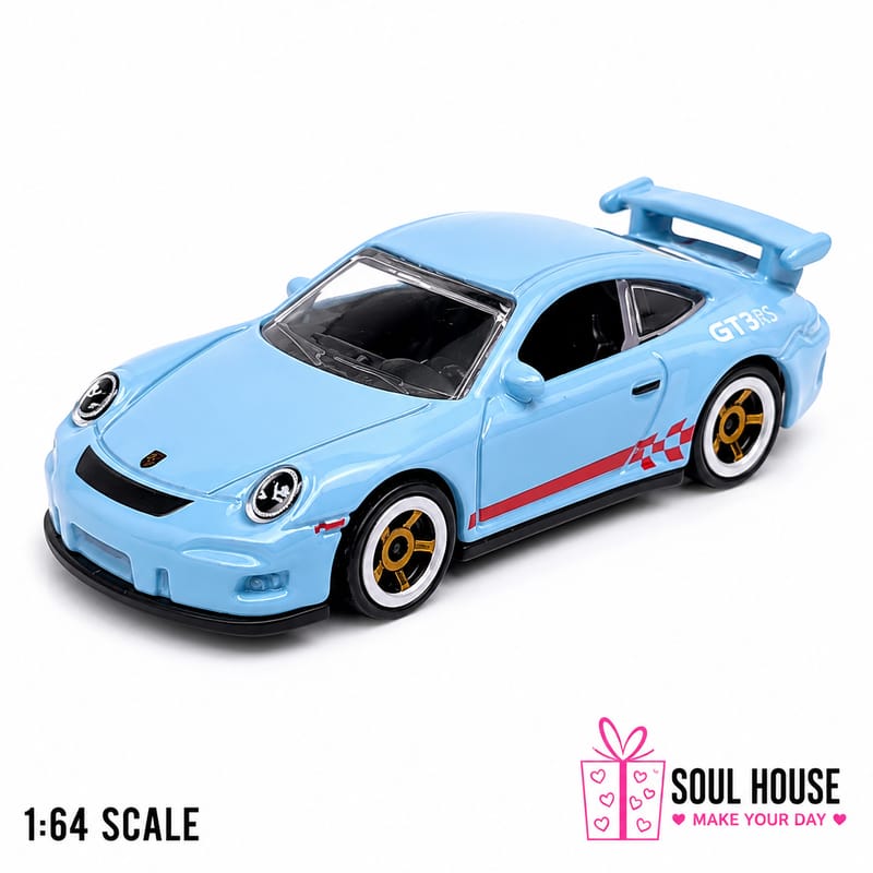 Porsche 911 GT3 RS Chinese 1:64 Diecast Car | Light Blue | Collectible Model