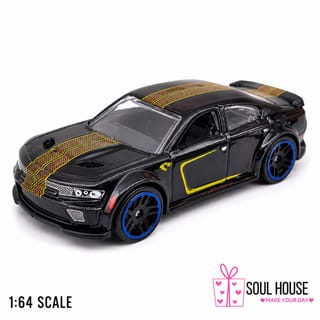'20 Dodge Charger Hellcat Chinese 1:64 Diecast Car | Black | Collectible Model 1