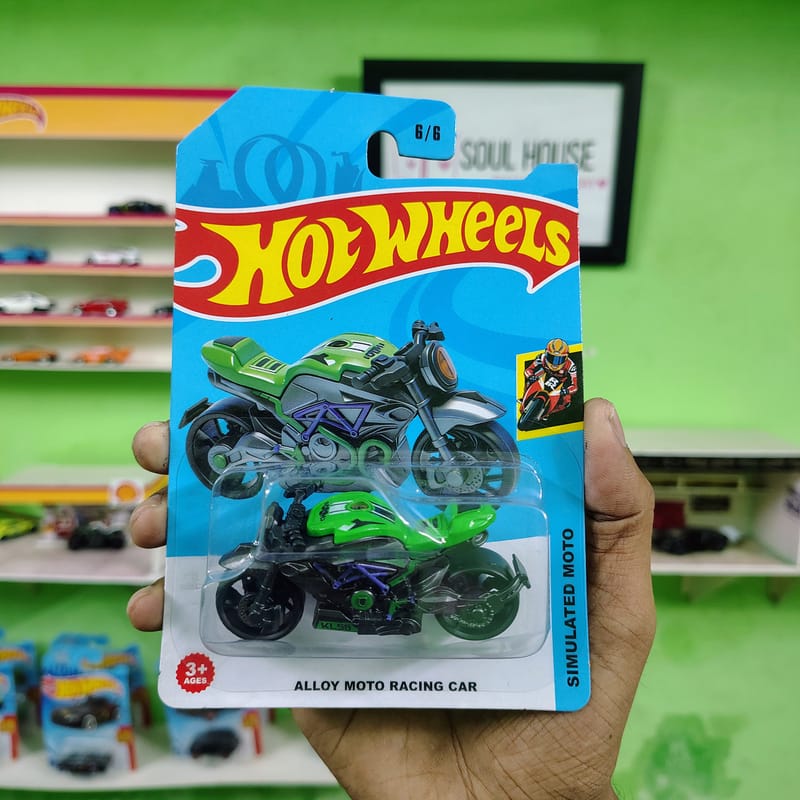 1:64 Green Alloy Racing Motorcycle – Die-Cast Motorcycle Model