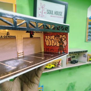 Premium LED Diorama Garage – 1:64 Scale 2