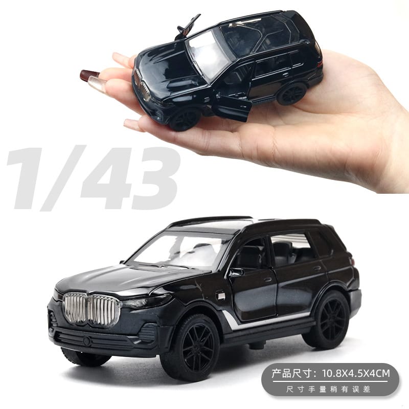 BMW X7 1:43 Scale Model SUV with Opening Doors
